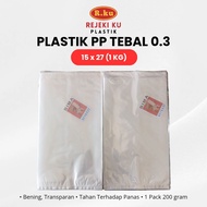 THICK PP PLASTIC 0.3 15x27 CM 1KG BENING | 30 MICRON PP PLASTIC, HEAT RESISTANT, STRONG & PREMIUM