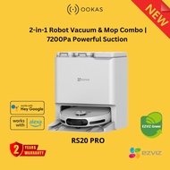 EZVIZ RS20 PRO Robot Vacuum & Mop Combo | 7200Pa Suction | LDS Laser Navigation | Smart App Control
