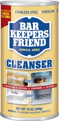 Bar Keepers Friend Powder Cleanser (12 oz - 4-pack) - Multipurpose Cleaner & Stain Remover - Bathroo