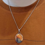 Anti-Rust Jesus Mary Necklace