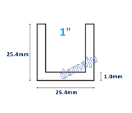 DSMAJU Aluminium Equal Channel Aluminium U Channel Aluminium U Frame U Shape