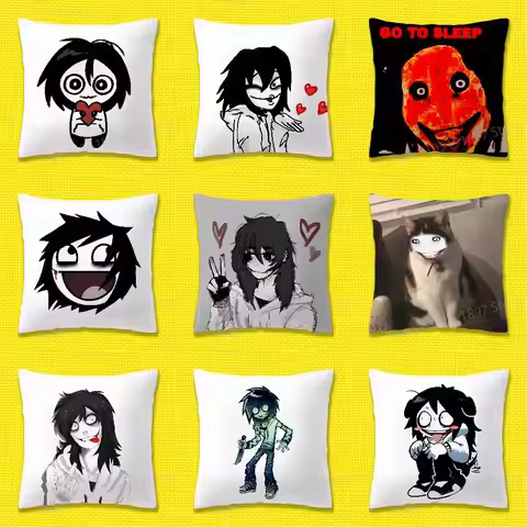 America Urban Legends J-Jeff The Killer Throw Pillow Case For 45*45cm 40cm 55cm 50cm 30cm Square Car
