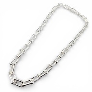 全新狀態 ▲ TIFFANY&Co. Tiffany HardWear 漸層鏈項鍊，42 鏈節，AG925 純銀，義大利製，重 104.4 克，女士款。