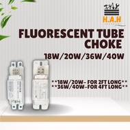 18W/20W/36W/40W FLUORESCENT TUBE CHOKE LAMPU LAMP TUBE BALLAST