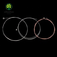 ZILUOLAN Classical Acoustic Guitar Strings, Bronze Color Stainless Steel Copper Folk Guitar Strings,
