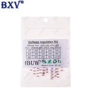 150PCS Mixed SMD Diode Kit - 15 Values (0.5W LL34 Zener Diodes: 2.7V to 30V + LL4148 Switching Diode