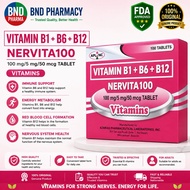 Nervita 100 Vitamin B1 + B6 + B12 Vitamin B1 + B6 + B12 FDA Approved BNDPHARMA