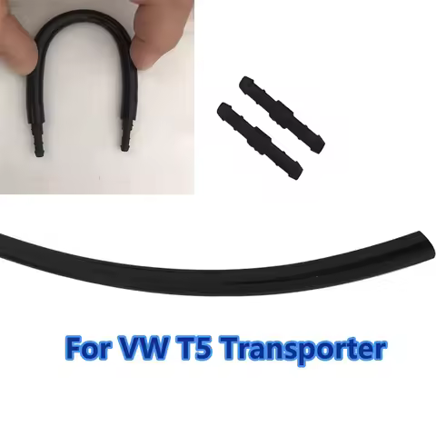 1Set Wiper Spray Hose for VW T5 Audi Skoda Seat with 2 Straight Connectors Corrugated Washer Hoses T