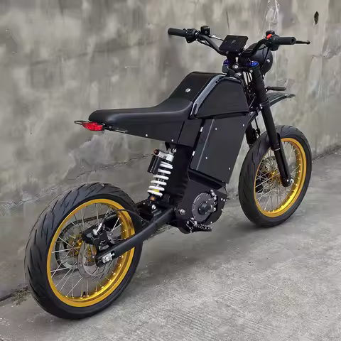 MD-5X 17 Inch Street Fat Tires Electric Road Bike 16kw Mid-Drive Motor 200km Range 72V 73Ah Battery 