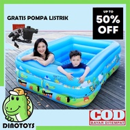 DINOTOYS - KOLAM RENANG BESAR JUMBO ANAK DAN DEWASA DENGAN DI TIUP / DI POMPA DENGAN BAHAN YANG TEBA