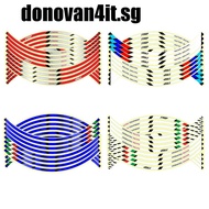 DONOVAN4IT Motorcycle Wheel Stickers Auto Decals Universal Rim Stripe Tape Car Wheel Stickers