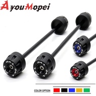 Motorcycle Front Rear Axle Sliders Fork Sliders Crash Protector Fit For Suzuki DRZ400SM DRZ400S DRZ4