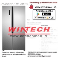 kulkas 2 pintu modena kapasitas 556 l / modena refrigerator rf 2551 s