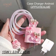 OPPO REALME Cable Protector | Charger 15W 33W 45W | Cute Character Charger Protector