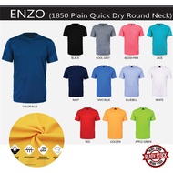 [ Fast Ship! ] ENZO Quick Dry Plain Round Neck Adult Tshirt High Quality Microfibre Kain Jersey Anti