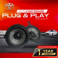 Toyota 3unch 2 way coaxial speaker 45watt 4ohms plug and play