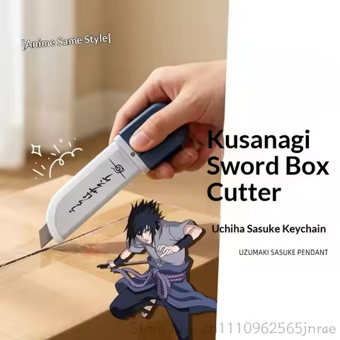 Star Center Naruto Shippuden Uchiha Sasuke Kusanagi Sword Model Portable Mini Utility Knife Official