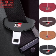 Toyota GR Car Seat Belt Insert Protector Cover Leather Safety Buckle Anti Scratch Wear Decoration Fo