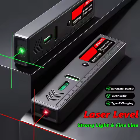 Professional Green Beam Laser Level, High Precision Level Tool with Strong Magnetic Base & Cross Lin
