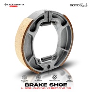 LEGITMOTO REAR BRAKE SHOE SET FOR CLICK V2 V3 / BEAT FI V2 V3 /  MIO I 125 / SPORTY /  AEROX V1 / XR