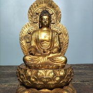 Tượng Phật bằng đồng nguyên chất Cũ Phật Thích Ca Mâu Ni Như Lai cung kính dâng lên tượng Phật