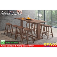 Muji Style Island Table / Island Chair/ Island Stool / Bar Table / Bar Chair / Bar Stool ( 8 Seaters