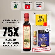 Minyak Zaitun CHETOUI (Extra Virgin Olive Oil Tunisia) | untuk minum | 250ML | keasidan kurang 0.15%