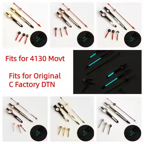 Watch Hands Original C Factory RLX 116500 4130 Movement Gold Silver ICE Blue Luminous Hands Fit for 