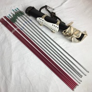 YAMAHA 12 arrows made of carbon archery with quiver