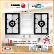 [STOCK CLEARANCE] FAGOR STAINLESS STEEL GAS HOB A12FG772X F.O.C FREE GIFT