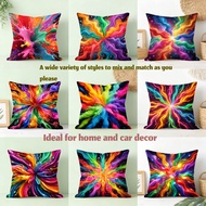 throw pillow case 18x18 16x16 20x20inches Colorful Abstract Galaxy cushion