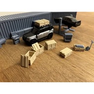 Wooden Box Diorama - 1: Realistic Car Garage Diorama Accessories Diorama 1/64