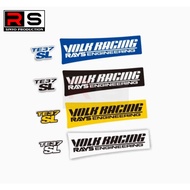 Auto Wheel Tire Rims Sticker for Racing TE37SL Engineering Sticker Rims Mobil 17inch up