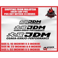 JDM OSAKA KANJO WINDSCREEN CAR STICKER CIVIC VIOS MYVI CITY ALMERA NISSAN TOYOTA MITSUBISHI HONDA GT