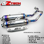 Standard racing exhaust snout knochi aztech exhaust