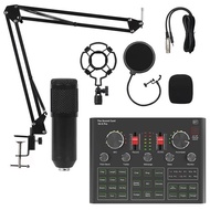 ❤BM800 Condenser Microphone Set With V9X PRO Sound Card Mixer For Live Broadcast Recording Compu ≈❥