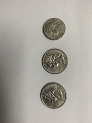 美元老款硬幣三枚