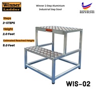 Winner Ladder 2-Step Aluminium Industrial Step Stool Heavy Duty Tangga