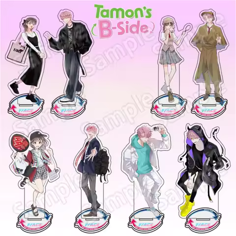 Tamon's B-Side Acrylic Standee High Transparency Tamon Fukuhara Ouri Sakaguchi Desktop Ornament Anim
