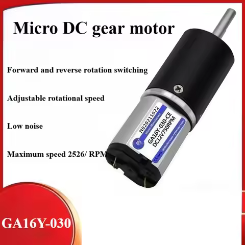 GA16Y-030 Micro Engine DC 6V 12V Low Speed CW/CCW Planetary Gear Motor
