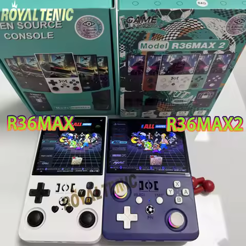 New Arrival R36max2 VS R36max Retro Handheld Game Console 4.5inch/4.0inch 64G/128G Portable Pocket P
