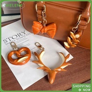 MELENE Simulated Food Keychain, PVC Alkaline Water Bread Key Ring, Cute Style Realistic Model Simula