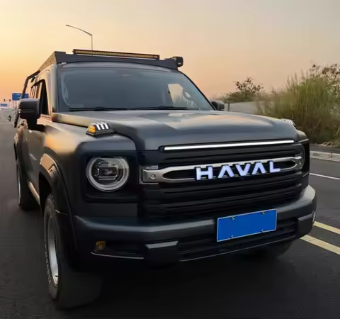 Haval H9 car LED illuminated car logo grille dynamic flow light decorative accessories on the front