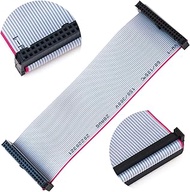 Keszoox 2.54mm IDC Flat Ribbon Cable with FC 6/8/10/14/16/20/26/30/34/40P Dual Row IDC IDE Connector