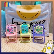 MYRONGMY Music Key Chain Holder, Portable Can Record Key Storage Holder, Music Box Movement Keychain