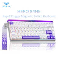 AULA HERO 84HE Magnetic Mechanical Keyboard RT0.01 8Khz Wired with RGB Light Box Low Latency Keyboar