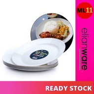 ELIANWARE (6 PCS) 9” / 10” inch Dining Plate Rice Pinggan Plate E-809 (M) E-810 (M)