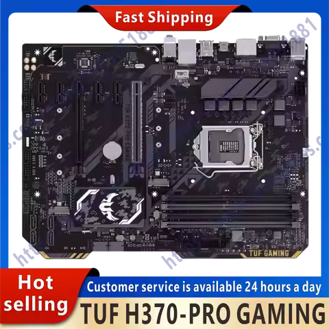 Used TUF H370 PRO GAMING original desktop computer H370 H370M DDR4 motherboard LGA 1151 i7/i5/i3 USB