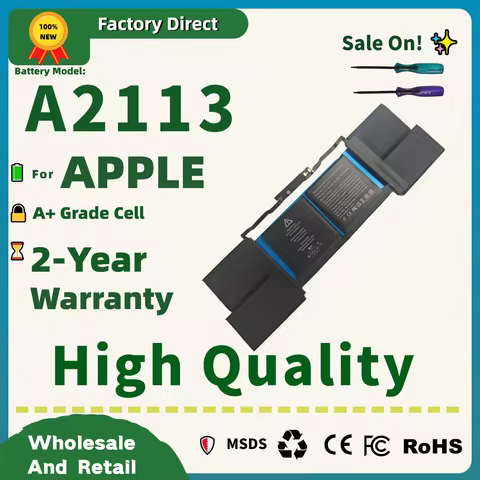 Factory Direct! A2113 Battery for MacBook Pro 16" A2141 (2019) | EMC 3347 BTO/CTO MVVx2xx/A | Free T