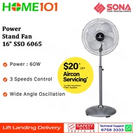 Sona Power Stand Fan 16" SSO 6065 | SSO6065